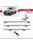Volvo XC90 2003-2015 Arası ile Uyumlu Basıc Model Ara Atkı Tavan Barı Gri 3 Adet 5