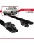 Kia Sportage 2004-2008 Arası ile Uyumlu Hook Model Anahtar Kilitli Ara Atkı Tavan Barı Siyah 5
