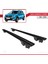 Dacia Sandero Stepway 2012-2020 Arası ile Uyumlu Hook Model Anahtar Kilitli Ara Atkı Tavan Barı Siyah 4