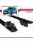Dacia Sandero Stepway 2012-2020 Arası ile Uyumlu Hook Model Anahtar Kilitli Ara Atkı Tavan Barı Siyah 5