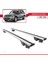 Mercedes Glk 2012-2015 Arası ile Uyumlu Hook Model Anahtar Kilitli Ara Atkı Tavan Barı Gri 4