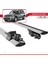 Mercedes Glk 2012-2015 Arası ile Uyumlu Hook Model Anahtar Kilitli Ara Atkı Tavan Barı Gri 5