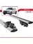 Bmw X3 (F25) 2011-2017 Arası ile Uyumlu Hook Model Anahtar Kilitli Ara Atkı Tavan Barı Gri 5
