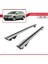 Volkswagen Passat Alltrack 2012-2015 Arası ile Uyumlu Hook Model Anahtar Kilitli Ara Atkı Tavan Barı Gri 3