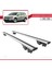 Volkswagen Passat Alltrack 2012-2015 Arası ile Uyumlu Hook Model Anahtar Kilitli Ara Atkı Tavan Barı Gri 4