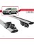 Volkswagen Passat Alltrack 2012-2015 Arası ile Uyumlu Hook Model Anahtar Kilitli Ara Atkı Tavan Barı Gri 5
