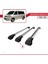Volkswagen Caravelle (T5) 2003-2015 Arası ile Uyumlu Ace-1 Ara Atkı Tavan Barı Gri 3 Adet Bar 4