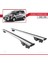 Peugeot Partner Tepe 2008-2018 Arası ile Uyumlu Hook Model Anahtar Kilitli Ara Atkı Tavan Barı Gri 4