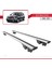 Seat Ibiza St 2010-2017 Arası ile Uyumlu Hook Model Anahtar Kilitli Ara Atkı Tavan Barı Gri 4