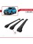 Dacia Sandero Stepway 2012-2020 Arası ile Uyumlu Ace-1 Ara Atkı Tavan Barı Siyah 3 Adet Bar 4