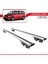 Volkswagen Touran 2010-2015 Arası ile Uyumlu Hook Model Anahtar Kilitli Ara Atkı Tavan Barı Gri 4