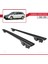 Vauxhall Astra Mk5 Estate 2004-2010 Arası ile Uyumlu Hook Model Anahtar Kilitli Ara Atkı Tavan Barı Siyah 4