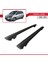 Vauxhall Zafira 2005-2007 Arası ile Uyumlu Hook Model Anahtar Kilitli Ara Atkı Tavan Barı Siyah 3