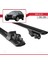 Bmw X6 (F16) 2015-2019 Arası ile Uyumlu Hook Model Anahtar Kilitli Ara Atkı Tavan Barı Siyah 5