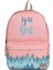 Su Geçirmez Çok Gözlü Kız Çocuk Seyahat Okul Sırt Çantası Pudra K1467 1