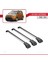 Kia Soul Hatchback 2009-2013 Arası ile Uyumlu Ace-1 Ara Atkı Tavan Barı Gri 3 Adet Bar 3