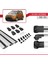Kia Soul Hatchback 2009-2013 Arası ile Uyumlu Ace-1 Ara Atkı Tavan Barı Gri 3 Adet Bar 5
