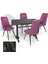 Çipa Werzalit - Çırağan Mutfak Masa Takımı (70X120) - (Teramo - Mor) 1