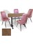 Çipa Werzalit - Çırağan Mutfak Masa Takımı (70X120) - (Rustic Dark - Pembe) 1