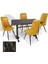 Çipa Werzalit - Çırağan Mutfak Masa Takımı (70X120) - (Teramo - Sarı) 1