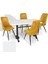 Çipa Werzalit - Çırağan Mutfak Masa Takımı (80X140) - (Beyaz - Sarı) 1