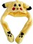Pikaçu Taç Pelüş LED Işıklı Pikachu Şapka Hareketli Kulaklı Oyuncak Pokemon 60CM 4