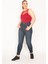 Kadın Lacivert 5 Cep Likralı Süper Skinny Jean Pantolon 65N35381 5