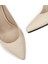 Bej Rengi Hasır Desen Kadın Stiletto - 02029ZBEJM05 3