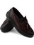 Deri Bordo Comfort Erkek Loafer - 01587MBRDP03 3