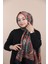 SİYAH Siyane Scarf Şal Desen Etnik Şal 2