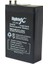 4 Volt 1.80 Amper 7.5X5X2 Lightex Lt-418 Akü 50 x 22 x 75 Mm 1