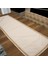Özel Tasarım Organik Keten Krem Kum Rengi Dantelli Runner Masa Örtüsü 45 x 150 cm 5