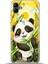 Samsung Galaxy A04 Kılıf Esnek Silikon Kamera Koruma 4K Desenli Özel Tasarım - Panda Bambu 1