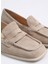 Bej Kadın Loafer 5