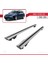 Bmw 5 Serisi (E61) 2004-2010 Arası ile Uyumlu Hook Model Anahtar Kilitli Ara Atkı Tavan Barı Gri 3