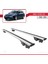 Bmw 5 Serisi (E61) 2004-2010 Arası ile Uyumlu Hook Model Anahtar Kilitli Ara Atkı Tavan Barı Gri 4