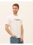 Baskılı Beyaz Erkek T-Shirt 1
