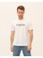 Baskılı Beyaz Erkek T-Shirt 2
