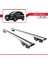 Renault Koleos 2011-2016 Arası ile Uyumlu Hook Model Anahtar Kilitli Ara Atkı Tavan Barı Gri 4