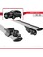 Renault Koleos 2011-2016 Arası ile Uyumlu Hook Model Anahtar Kilitli Ara Atkı Tavan Barı Gri 5