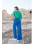 Kadın Kısa Kollu "never Give Up" 3'lü Crop Eşofman Takımı 23090 5