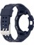 Samsung Galaxy Watch Için 44MM Akıllı Izle Yumuşak Tpu Değiştirme Kayışı Saat Kılıfı ile Entegre - Koyu Mavi (Yurt Dışından) 3