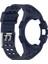 Samsung Galaxy Watch Için 44MM Akıllı Izle Yumuşak Tpu Değiştirme Kayışı Saat Kılıfı ile Entegre - Koyu Mavi (Yurt Dışından) 4