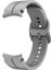 Samsung Galaxy Için 4 40MM / 44MM / Watch 4 Classic 42MM / 46MM / Izle 5 40MM / 44MM Silikon Silyen Bant Yedek Bilek Kayışı Tokalı - Gri (Yurt Dışından) 2