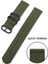 Garmin Venue 2s / Vivoaktif 4s 18MM Naylon Saat Kayışı Üç Ağır Toka Saat Bandının Değiştirilmesi - Ordu Green (Yurt Dışından) 4