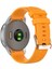 Garmin Forerunner Için 265S / 255S / Venu 2s Silikon Saat Band 18MM Doku Yedek Saat Kayışı - Turuncu (Yurt Dışından) 1