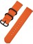 Garmin Venue 2s / Vivoaktif 4s 18MM Naylon Saat Kayışı Üç Ağır Toka Saat Bandının Değiştirilmesi - Orange (Yurt Dışından) 4
