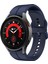 Samsung Galaxy Için 4 40MM / 44MM / Watch 4 Classic 42MM / 46MM / Izle 5 40MM / 44MM Silikon Izle Bandı Yedek Bilek Kayışı Tokalı - Midnight Blue (Yurt Dışından) 5