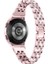 Samsung Galaxy Watch4 Için Active 40MM/44MM/WATCH4 Classic 42MM/46MM Bilezik Metal Izleme Bandı 5 Boncuklar 2 Sıralar Bling Rhinestone Yedek Kayış - Gül Pembe (Yurt Dışından) 3