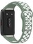 Huawei Band 6 / Honor Band Için 6 Çift Renkli Silikon Silikon Izle Band Ayarlanabilir Bilek Kayışı Değiştirme - Açık Yeşil / Beyaz (Yurt Dışından) 1